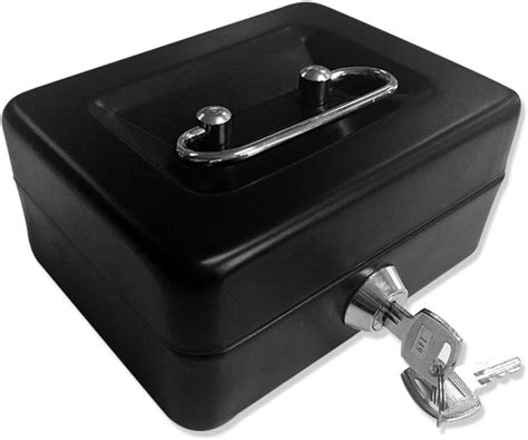 small steel box with lock|cash box for office.